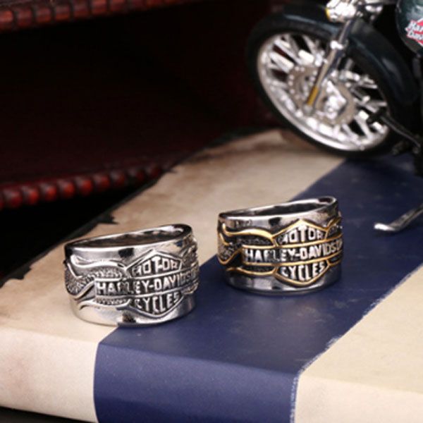 

europe and the united states jewelry wholesale engine letter men's rings, men's accessories, stainless steel ring new spot, Silver