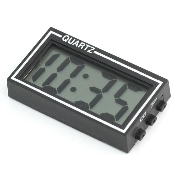 

wholesale-new arrival small digital lcd car dashboard desk date time calendar clock with double-sided tape