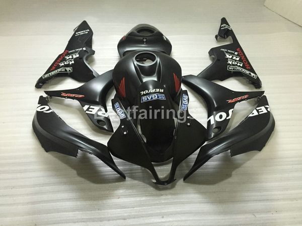 Spritzguss kostenlos 7 Geschenke Verkleidungen für Honda CBR600RR 07 08 mattschwarzes Verkleidungsset CBR600RR 2007 2008 YT19