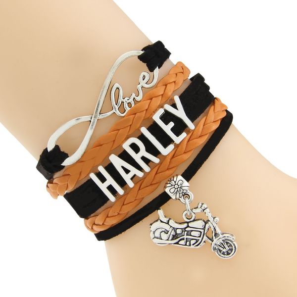 

Мотоцикла Harley Браслет Кожаный Цепи Браслеты Браслет Браслеты Браслеты