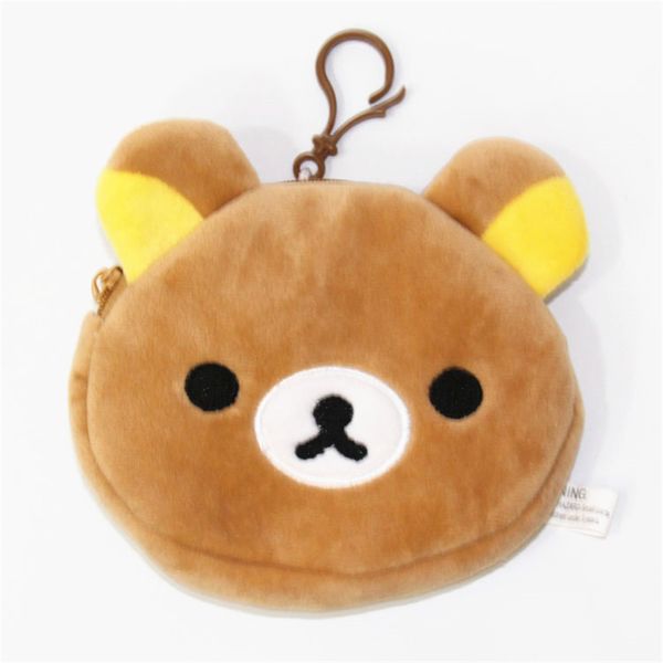 

wholesale-[pcmos] 2016 new japan cartoon cute rilakkuma san-x bear mini plush coin bag wallet pouch arcade prizes 16072827