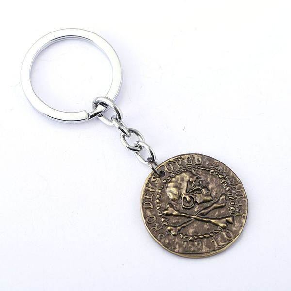 

10/pcs uncharted key chain mysterious sea area key rings for gift chaveiro car keychain jewelry game key holder souvenir ys11374, Silver