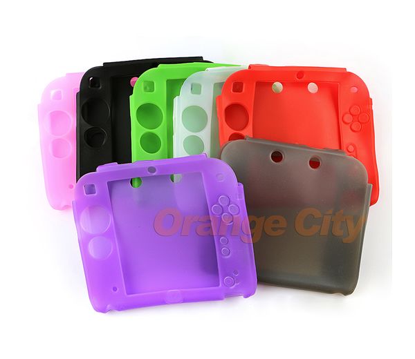 

НОВЫЙ Защитный Мягкий Силиконовый Резиновый Гель Кожаный Чехол для Кожи 2DS