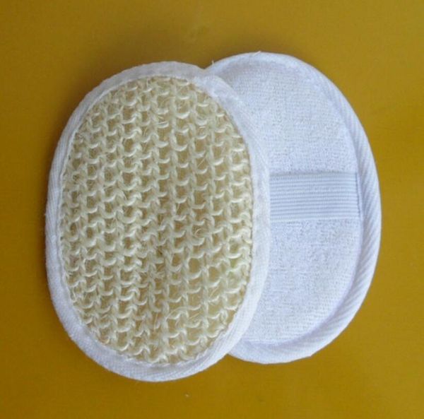 asciugamano-zucca spugna Guanto da bagno Spazzole massaggio corpo in sisal naturale per doccia sauna hammam spa Scrubber 100PCS203G