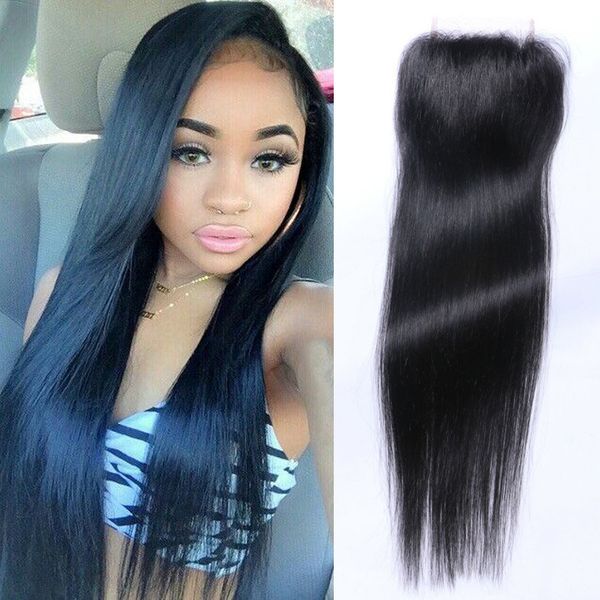Best Quality 4 4 Dosures Lace Closure Straight Hair Lace Closure