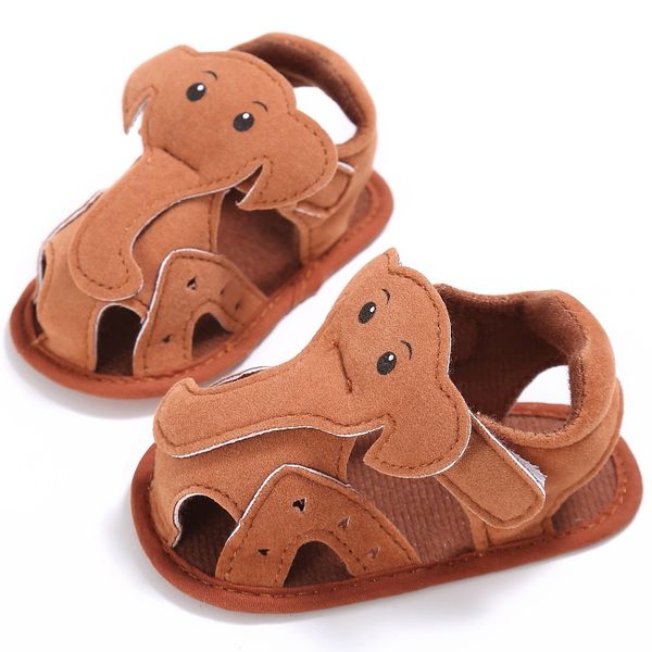

cartoon fashion summer baby boys and girls solid color toddlers kids cute little elephant toddler first walkers shoess
