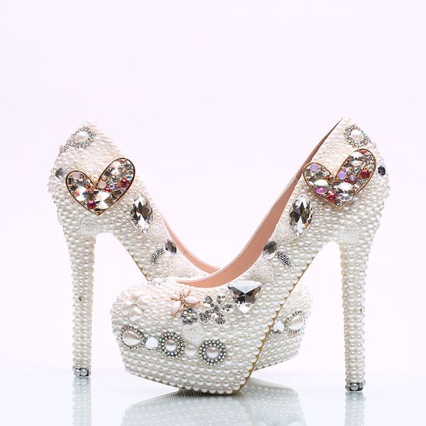 Damen Schuhe Fashion Pearl Pump Blockabsatz Hochzeit Schuhe Damen Schuhe Fashion Pearl Pump Blockabsatz Hochzeit Schuhe