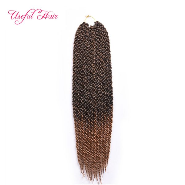

3d havana mambo twist cubic twist crochet braids hair extensions ombre synthetic braiding hair crochet hair twist box braided in bundles, Black