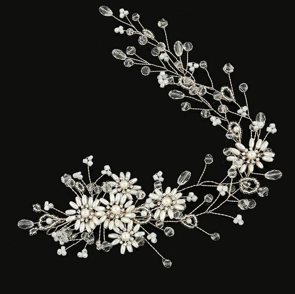 Neue günstigste Kronen Haarschmuck Strass Juwelen Hübsche Krone ohne Kamm Tiara Haarband Silber Bling Bling Hochzeitsaccessoires LY056