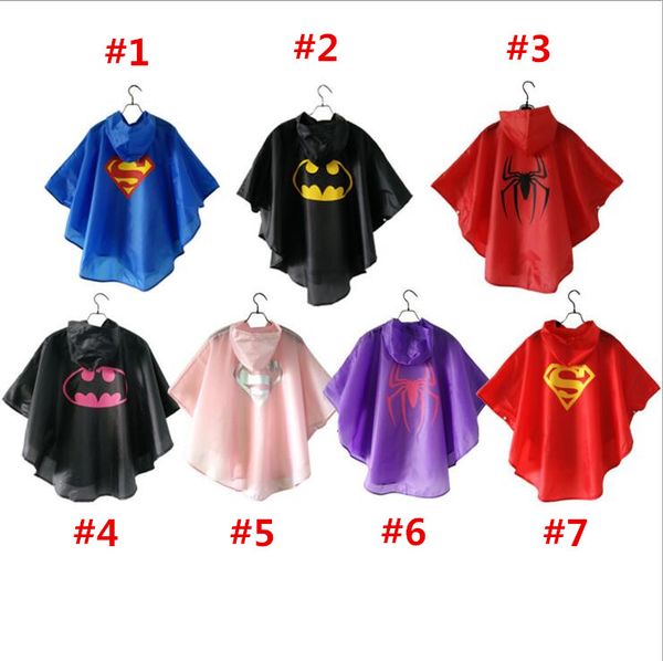

Kid rain coat children raincoat rainwear rain uit kid waterproof uperhero raincoat 2016 ale