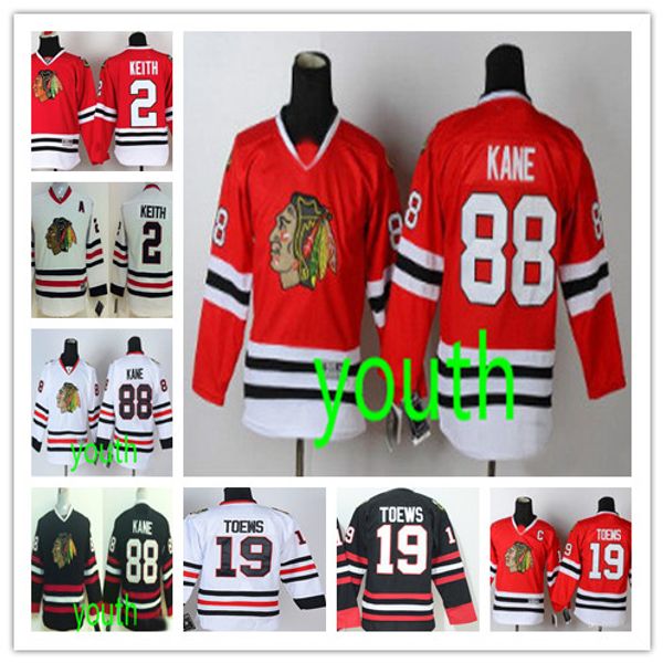 

fashion youth chicago #88 patrick kane #19 jonathan toews #2 duncan keith green black red white kids blackhawks hockey boys stitched jerseys