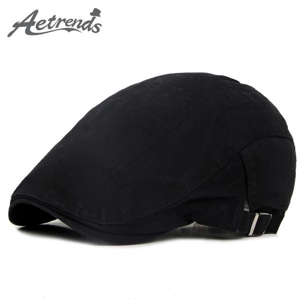 

wholesale-[aetrends] 2016 new spring autumn men's berets fashion visor cap beret hats for men z-3958, Blue;gray