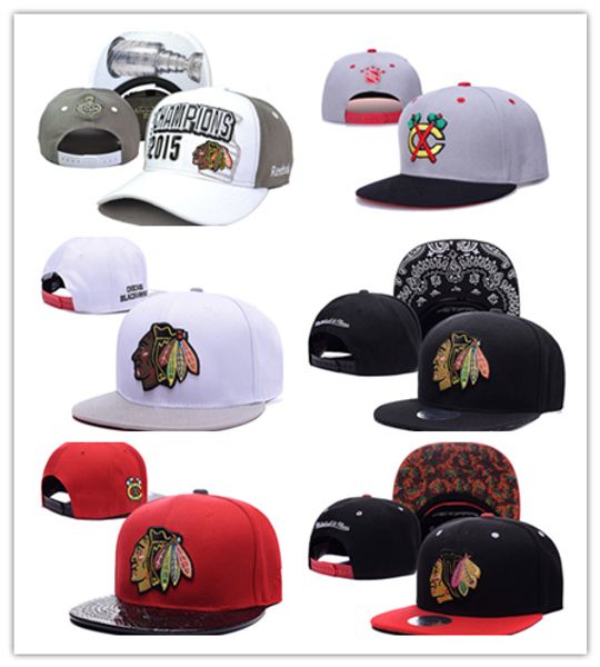 

Дешевые новые Чикаго Блэкхокс gorras planas Hat регулируемые бейсбольные кости aba reta Snapbac