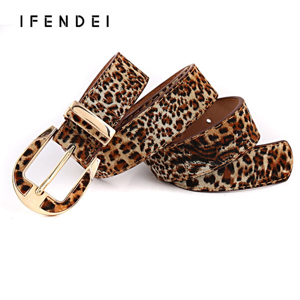 

wholesale- ifendei 2016 women belts wild faux leather candy color female belt fashion leopard pigskin pink belt waist cinturones mujer, Black;brown