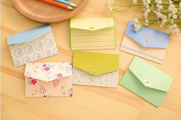 

1pcs fresh countryside style mini novelty envelope message card letter stationary storage paper gift h0083