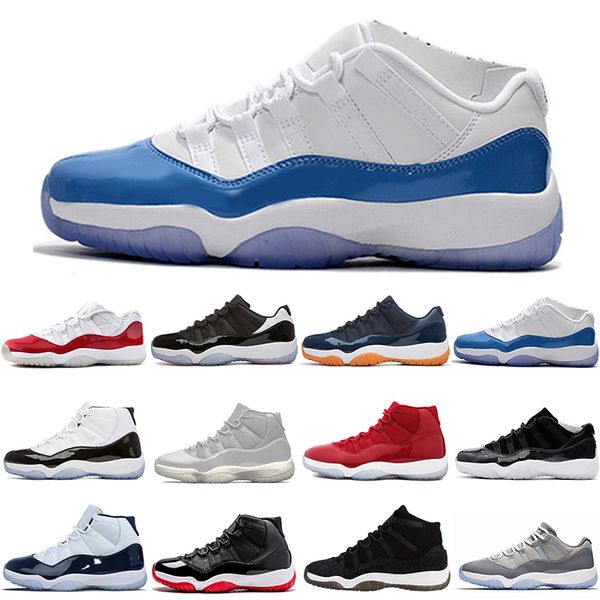

Wholesale 11 Bred Georgetown Basketball Shoes 11s red Navy Gym Space Jam Citrus GS Sneakers Women Men fashion design shoes XI free shipping