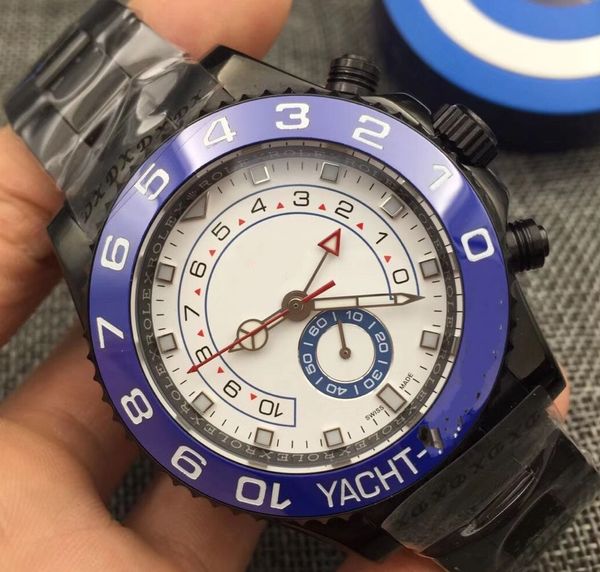 

2017 Новый Стиль Luxury AAA Марка Черный DLC Stealth PVD 44 мм Керамическая Рамка 116680 Механизм Автоматические Мужские Часы Мужские Спортивные Наручные Часы