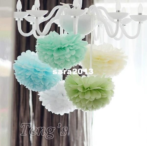 

10pieces 8" (20cm )tissue paper pompoms wedding party decorative flowers