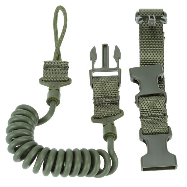 

multi function tactical lanyard safety rope anti throwing outdoor abrasion resistant elastic key buckle