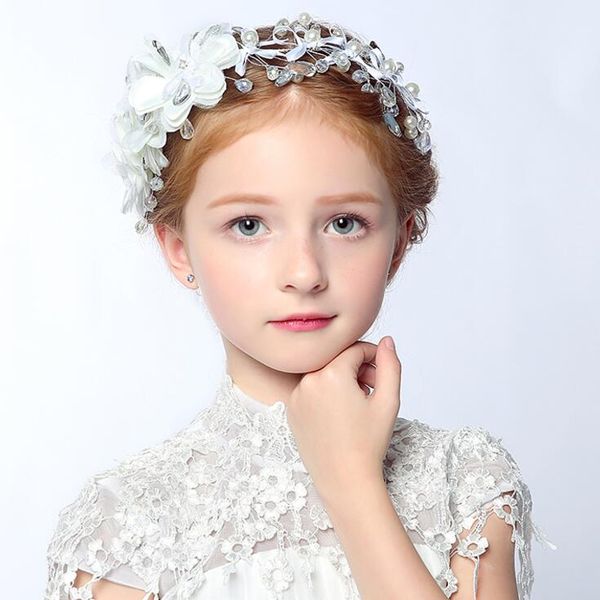

flower girls princess crystal rhinestone tiaras hair headwear wedding necklace wedding jewelry bridal women tiaras silver, Slivery;golden
