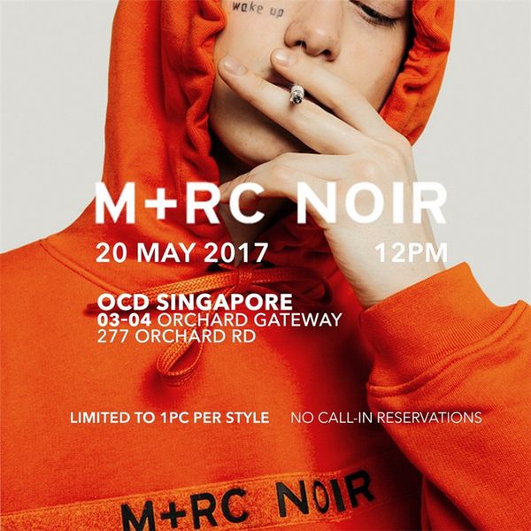 

2018ss Newest M+RC NOIR Oversized Hoodies Men Women High Quality hip hop pullover Clothing fashion Sweatshirts Yellow orange