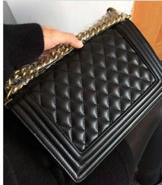 

2018 new cla ic leather black gold chain ell whole ale retail new bag handbag houlder bag tote bag me enger bag