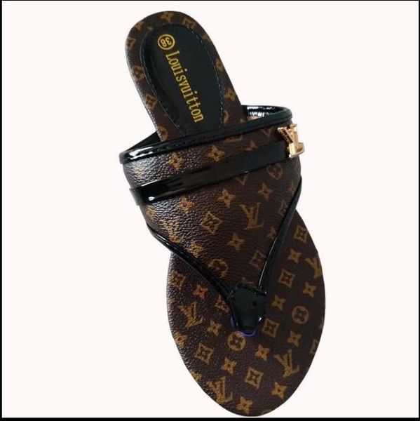 

summer wear sandals 2019 new leisure outdoor flat a word procrastinates shoes holiday beach shoes, Black