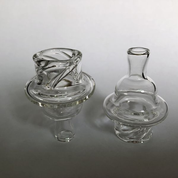 Glas-Cyclone-Riptide-Vergaserkappe, 31 mm Außendurchmesser, Hut-Stil, Kuppel-Vergaserkappe für Quarz-Banger-Nägel, Glas-Wasserrohre, Dab-Ölplattformen