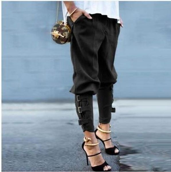 

Женщины 2018 Лето Осень Женщины Брюки Гарем Случайные Свободные Эластичные Талии Д