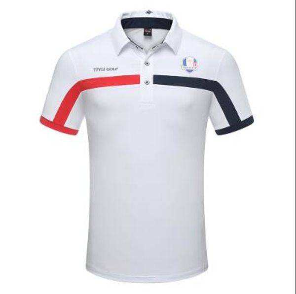 

summer new golf sportswear men's short-sleeved breathable and quick-drying t-shirt sport polo shirt for men m-2xl, Black;blue