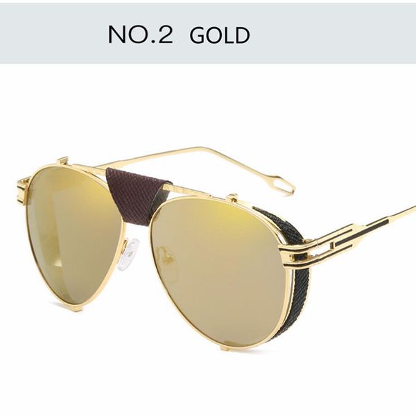 

men uv400 brand leather oval glasses mens wholesale mirror designer pilot sun glasses sunglasses for round decoration metal eyeglasses agxq, White;black