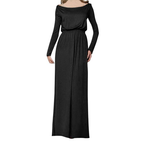 abito lungo elegante invernale