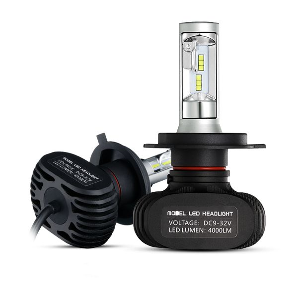 

h4/h7/h11/h13/9005(hb3)/9006(hb4) led car headlight single/hi-lo beam csp chips auto led headlamp fog light bulbs 6500k
