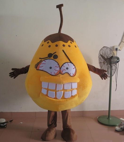 2018 Costume da mascotte di batteri di germi di costume di alta qualità caldo di pera cattiva per adulti in vendita