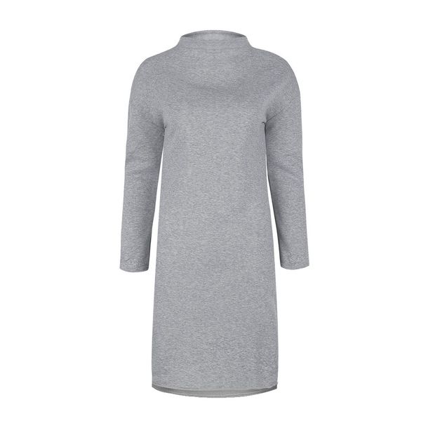 

women's clothing wholesale sweater autumn winter high collar long sleeve kniting dress comfortable open sweater female clothing, White;black