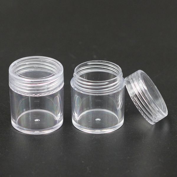 10g Clear Plastic Jar With Clear Lid Small Round Cream Bottle 10ml
