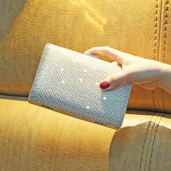 

crystal clutch purse with rhinestones for women, evening clutch bag for party and wedding, chain bag, messenger bag