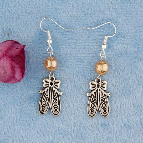 

горячая 20pair сплав античное серебро бабочка подвески богемский пелерина серьги для женщин ювелирные изделия diy высокое качество творчески, Silver