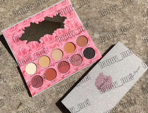 

Factory direct dhl new makeup eye laura lee lo angele cat 039 pigment eye hadow palette 10 color eye hadow