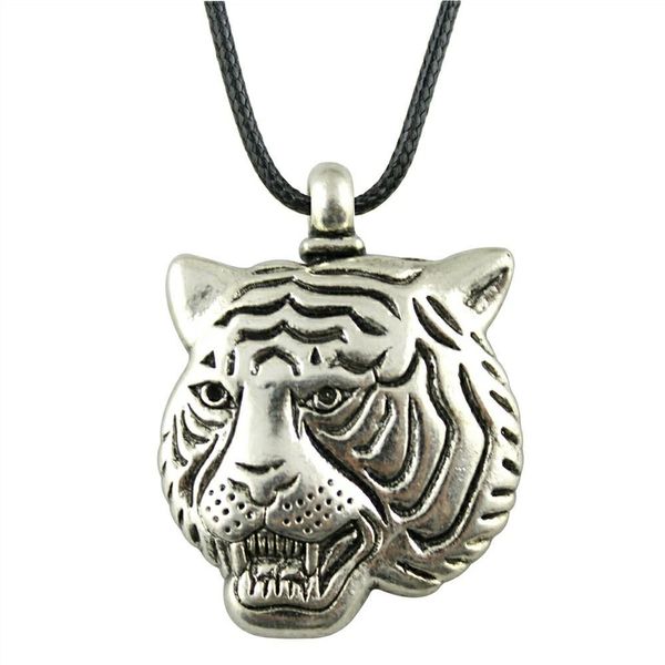 

wysiwyg 5 шт. кожа цепи ожерелья подвески колье воротник женщины ожерелье ювелирные изделия тигр 45x34mm n6-b10291, Golden;silver