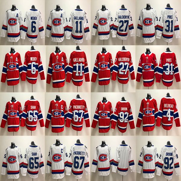 

6 Shea Weber 2017-2018 Montreal Canadiens Brendan Gallagher Tomas Plekanec Alex Galchenyuk Carey Price Max Pacioretty Jonathan Drouin Jersey