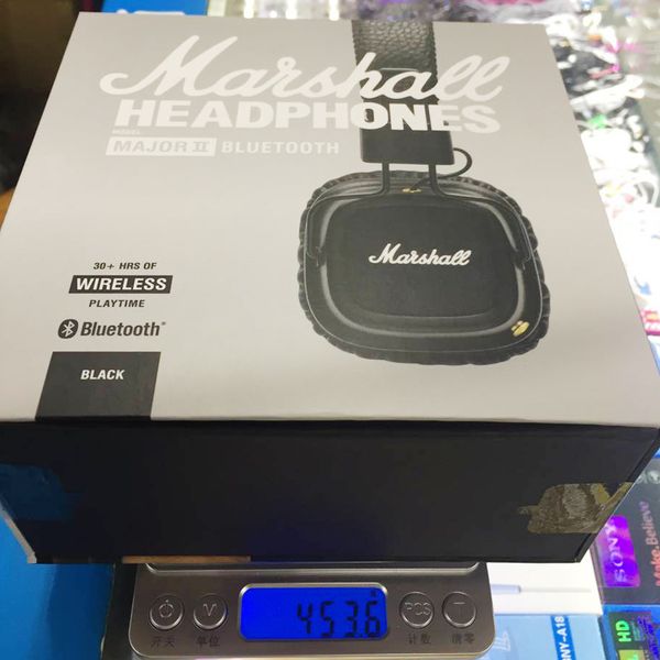 

Refurbi hed mar hall major ii 2 0 bluetooth wirele headphone in black dj tudio headphone deep ba noi e i olating head et for iphone