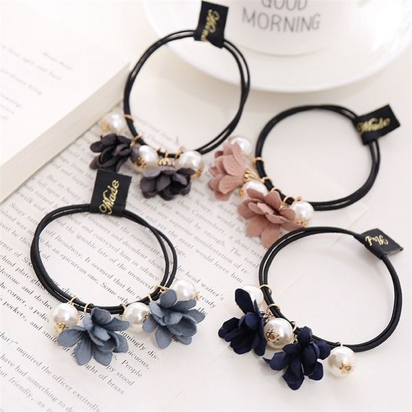 

Exquisite beaded flower and pearl hairband,Hair rubber bands with flowers and pearl,Exquisite and cheap hair accessories wholesale
