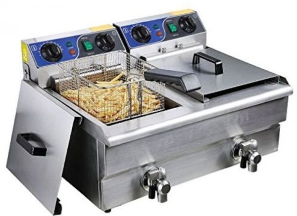 20L LITRE FRITEUSE ÉLECTRIQUE MINUTEUR COMMERCIALES RESTAURANTS