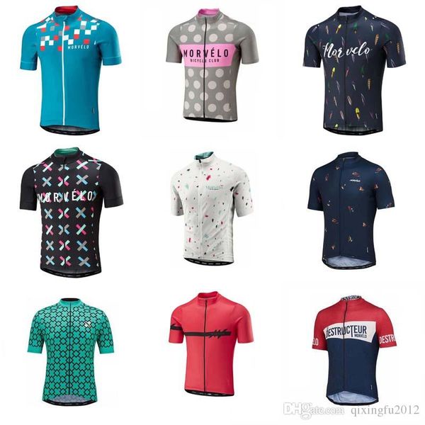 

2019 New Morvelo Short Sleeve jersey Team cycling jersey for men bike clothes for summer camisa de ciclismo C1335