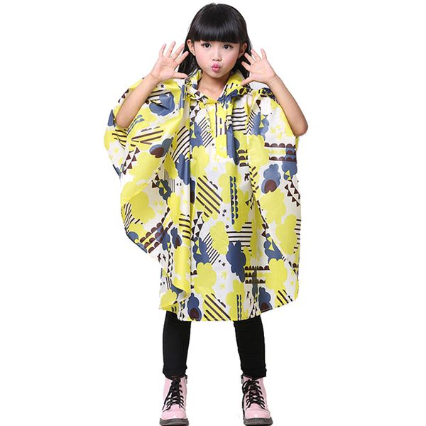 

rain coat kids raincoat cloak type rainwear for children rain coat printed poncho kids rainproof student rainsuit gear