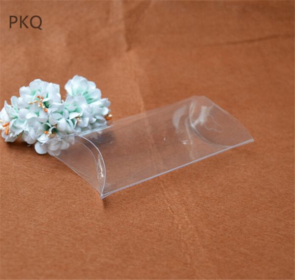 

200pcs 3 sizes clear pillow box pvc plastic gift boxes birthday supply small candy box home party wedding favor sweet