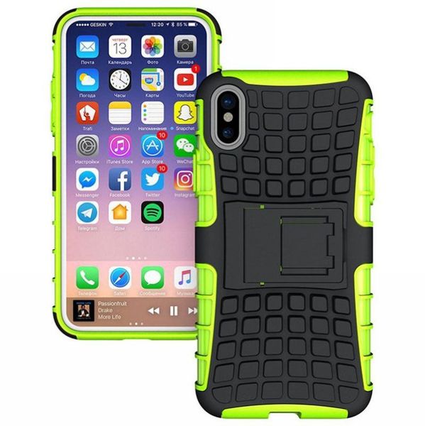 

factory sale for samsung galaxy note 8 case with kickstand tyre grain anti crash phone case for iphone x protective mobile case cover