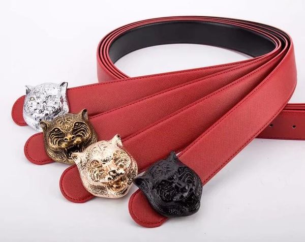 

2018 New men Brand belts tiger Buckle Male Genuine Leather Designer Belts High Quality Mens Belt Free shipping