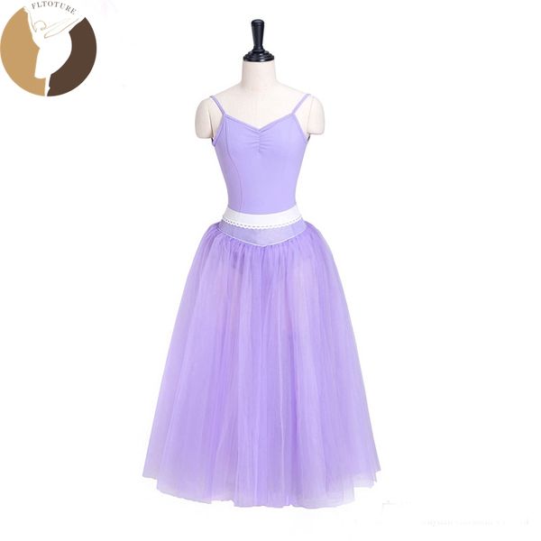 

fltoture ll2005a ballet long half dresses 4 layers soft tulles with underpants ballet rehearsal half long tutu costumes, Black;red